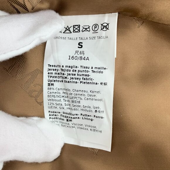 Max Mara Teddy Bear Icon Camel Coat Womens Wool & Alpaca Blend Double Breasted - Picture 7 of 8